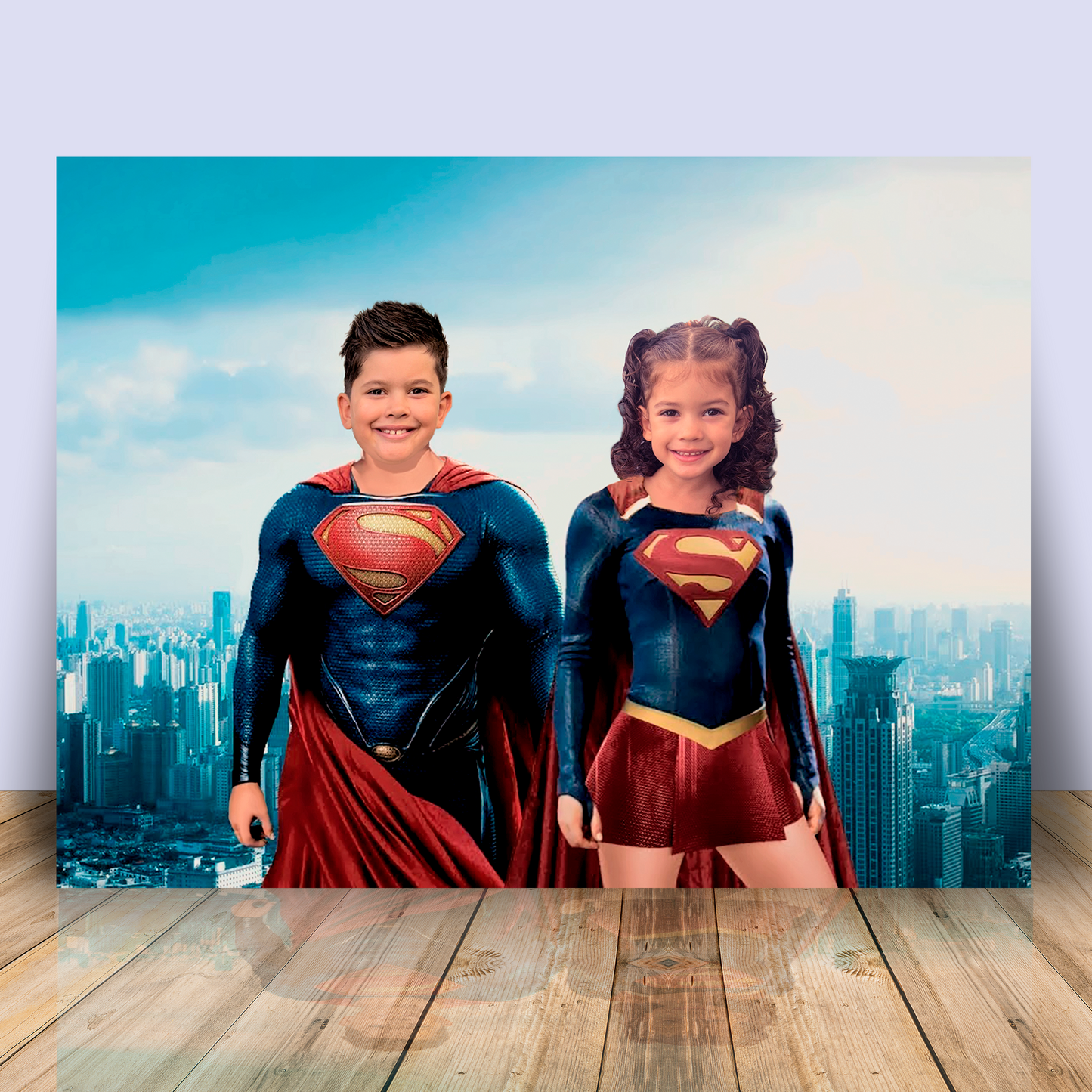 Superhéroes (inspirados en Superman y Superwoman) para 2 personas